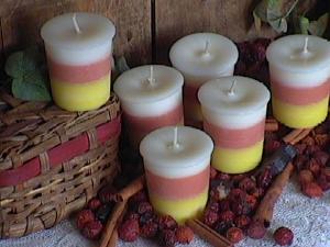 Candy Corn Votive Candles