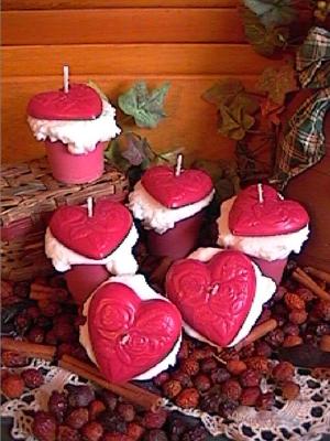 Red Hot Cinnamon Heart Votive Candles
