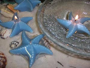 Starfish floating candles