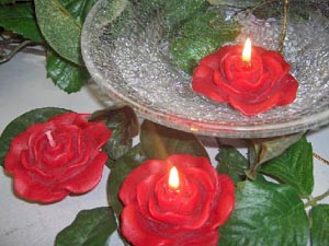 Carnation Floating Candles