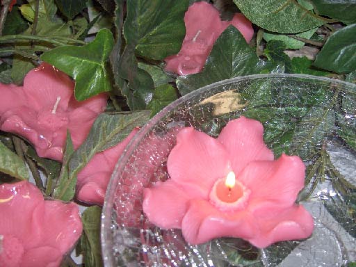Sweet Pea Floating Candles