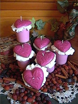 Lovespell Heart Votive Candles