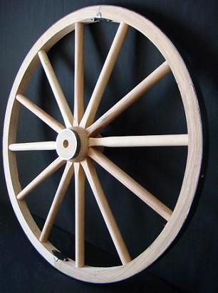 Heavy Duty Western or Cannon Wagon Wheel with Oversize Large Hub - 34 x 1.5 Inch