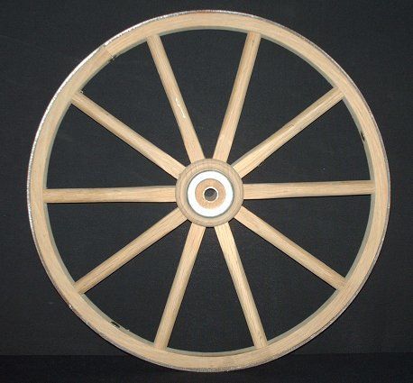 Amish Handcrafted 14 inch Small Cart or Wagon Wheel