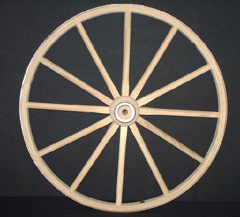 Amish Handcrafted 18 inch Small Cart or Wagon Wheel