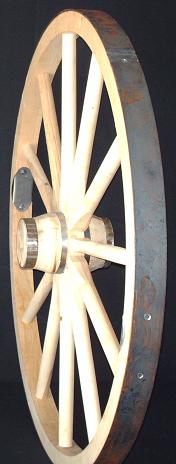 Cannon or Western Wagon Wheel - Heavy Duty - Steam Bent Hickory Hardwood - 36x2
