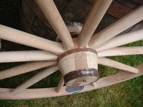 Heavy Duty Cannon Wheel Hub - solid hardwood construction