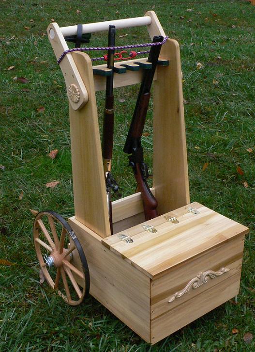 Cowboy Shooting Carts crafted by our customers for use with the Single Action Shooting Society