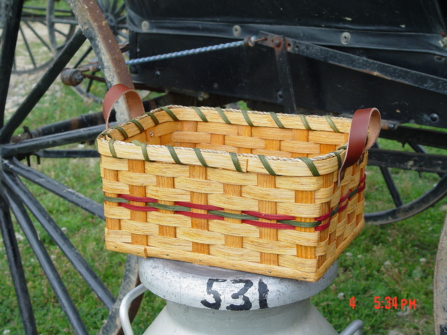 Amish Handmade Large Collectible Country Picnic Utensil Basket