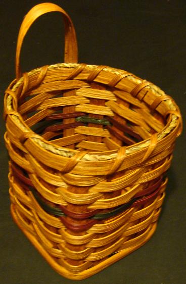 Amish Handmade Comb And Brush Holder Basket