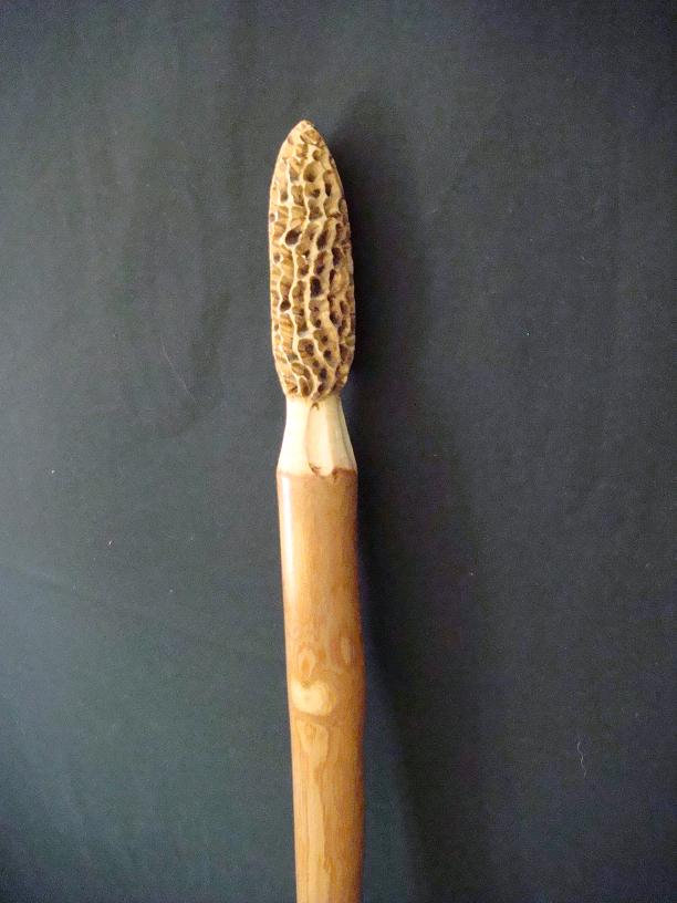 Amish Hand Made Mushroom Walking Stick Cane