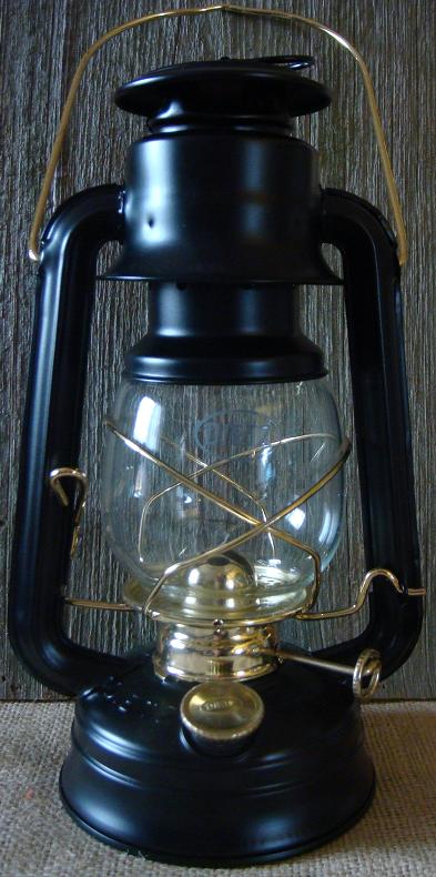 small black kerosene amish country barn lantern and buggy light