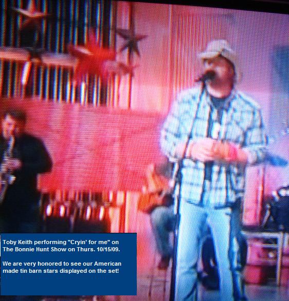 American Tin Barn Stars as seen on the set of The Bonnie Hunt Show during the performance of Toby Keith!