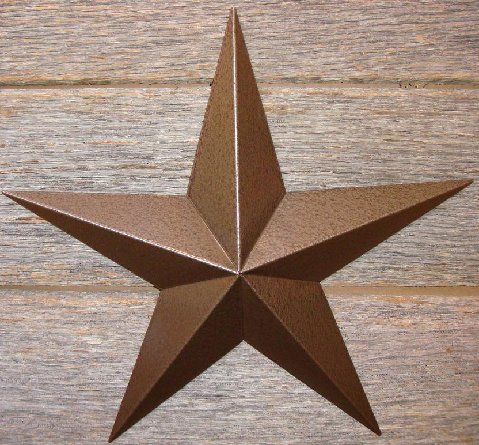 Rustoleum hammered brown heavy duty 22 gauge Amish barn star
