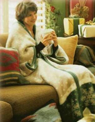 Winter Warmer Green Cuddle wrap by Biederlack of America