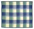 Denim Blue / Ecru Throw Blanket