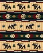 Bear Fever Rustic Lodge Blanket