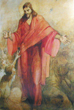 Christ in a Red Robe by Minerva Teichert