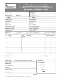 INTERACTIVE ORDER FORM