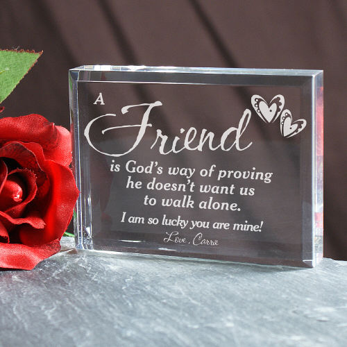 Personalized "A Friend" Plaque