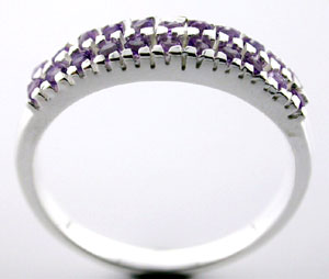 Sterling 925 Silver Amethyst Ring DSR23560