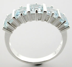 Sterling 925 Silver Blue Topaz Ring DSR23610