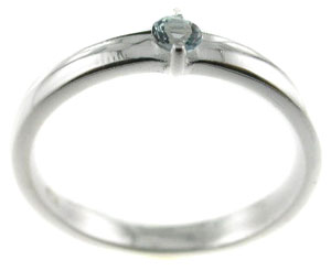 Sterling 925 Silver Blue Topaz Ring ESR3282