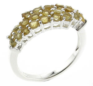 Sterling 925 Silver Citrine Ring DSR20621