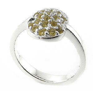 Sterling 925 Silver Citrine Ring DSR23044