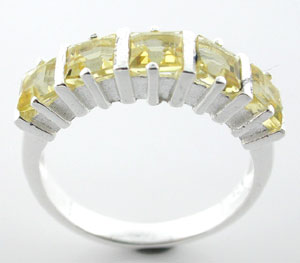 Sterling 925 Silver Citrine Ring DSR23610