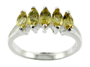 Sterling 925 Silver Citrine Ring ESR1600