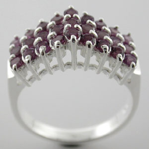 Sterling 925 Silver Rhodolote Ring DSR23543