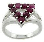 Sterling 925 Silver Ruby Ring DSR16682