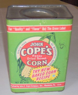 John Copes Advertising Tin