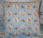 Beatrix Potter Peter Rabbit Blue Baby Toddler Toss Pillow, Beatrix Potter Peter Rabbit Nursery Pillows, Beatrix Potter Peter Rabbit Baby Toss Pillow Pillows Nursery Accessories
