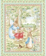 Beatrix Potter Peter rabbit Bunnies Peter rabbit Rabbits, Beatrix Potter Baby Toddler Quilts, Beatrix Potter Peter Rabbit Baby Crib Bedding, Blue Beatrix Potter Peter rabbit Nursery Accessories