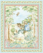 Beatrix Potter 3 little kittens baby quilt, three kittens Beatrix Potter Baby Quilts, Beatrix Potter 3 kittens Baby Crib Bedding, Beatrix Potter 3 kittens Nursery Accessories 