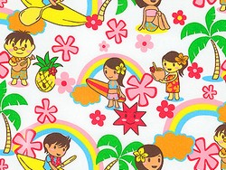 Island Paradise - Dark Blue denim Baby Toddler Quilts Quilt Comforter Comforters Duvet Duvets Bed Bedroom Girl Boy Girls Boys Toddler Infant Infants Newborns Newborn Nursery Bedding Set Sets products items Baby & Toddler Crib Bedding Ivory, Dark Blue denim tropical island paradise hibiscus blossoms, palm trees, seaside huts, smoking volcano romantic canoe ride Nursery Accessories
