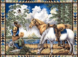 Wild Horses cowboy cowgirl Western horses horse equine Baby & Toddler Quilts Quilt Comforter Comforters Duvet Duvets Bed Bedroom Girl Boy Girls Boys Toddler Infant Infants Newborns Newborn Nursery Bedding Set Sets products items Baby Toddler Crib Bedding Horse Western Nursery Accessories