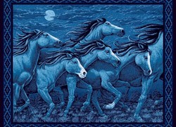 Horses on Blue Little Rodeo Boys - Light Blue White, Honey, Walnut, Crimson, Fern Green, Black, Chocolate, Denim Light Blue charming print features adorable little cowboys boots, neckerchiefs, cap-guns Western horses horse equine Baby Toddler Quilts Quilt Comforter Comforters Duvet Duvets Bed Bedroom Girl Boy Girls Boys Toddler Infant Infants Newborns Newborn Nursery Bedding Set Sets products items Baby & Toddler Crib Bedding Horse - Western Nursery Accessories