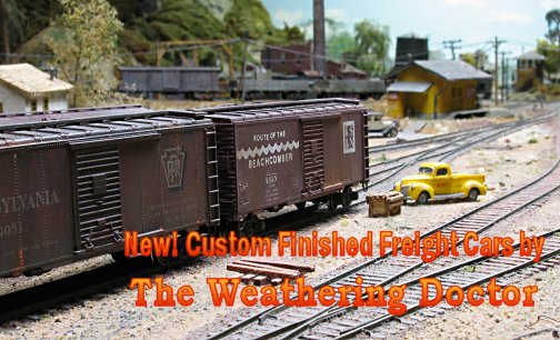 Custom finished HO scale freight cars!