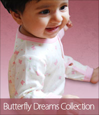 Organic cotton toddler clothing ~ Girls-Butterflies