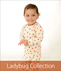 Organic cotton baby clothing ~ Girls - Ladybug