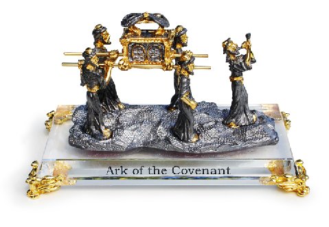 Jewish Levite Blowing Shofar Gold Pewter Ark Covenant  