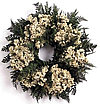 White Pearl Bouquet Wreath