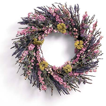 Pussy Willow with Flowers Wreath