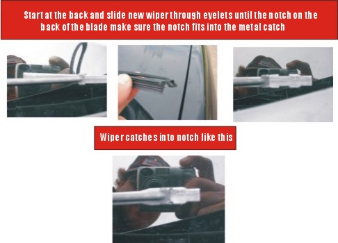 How to Replace Wiper Blade inserts, just the rubber wiper part. Installing new Windshield Wiper inserts. Replace Anco wiper blades, Trico windshield wipers.