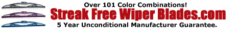 our revolutionary silicone wiper blades come in 101 colors replace valeo wiper blades and anco wiper blades. We have windshield wipers for most cars