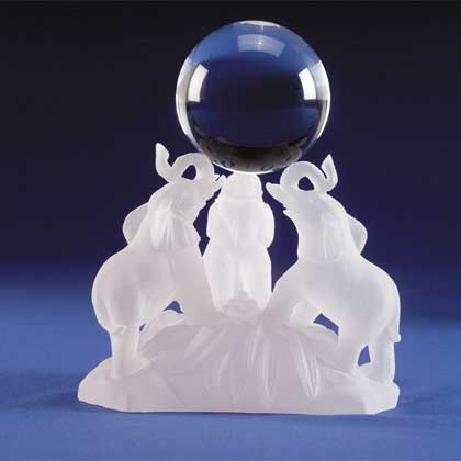 Frosted Figurines, Glass Creations, Unique Frosted Sculptures, Home Decorations, Home decor accents, Modern Decorations