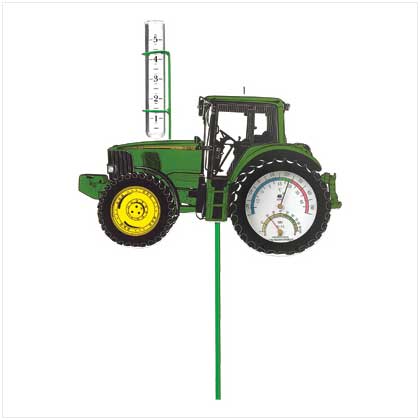 John Deere Weather Gauge Garden Stake